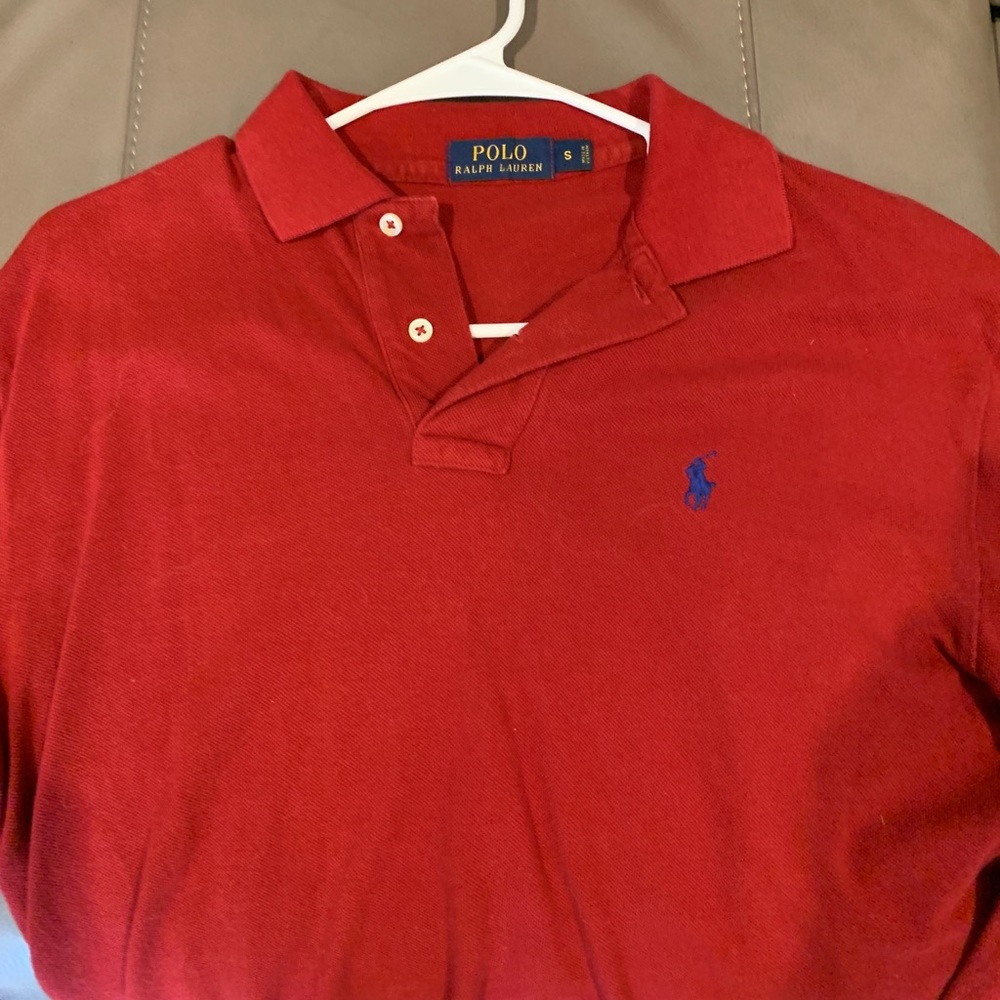 Red Polo Long Sleeve
